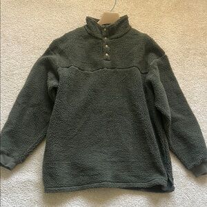 Reel Legends Men's Green Fleece Sweater